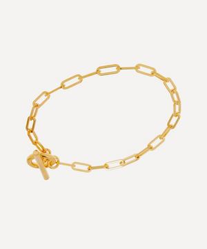 Otiumberg - 14ct Gold Plated Vermeil Silver Love Link Chain Bracelet image number 2