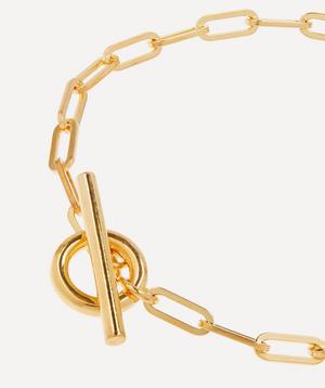 Otiumberg - 14ct Gold Plated Vermeil Silver Love Link Chain Bracelet image number 3