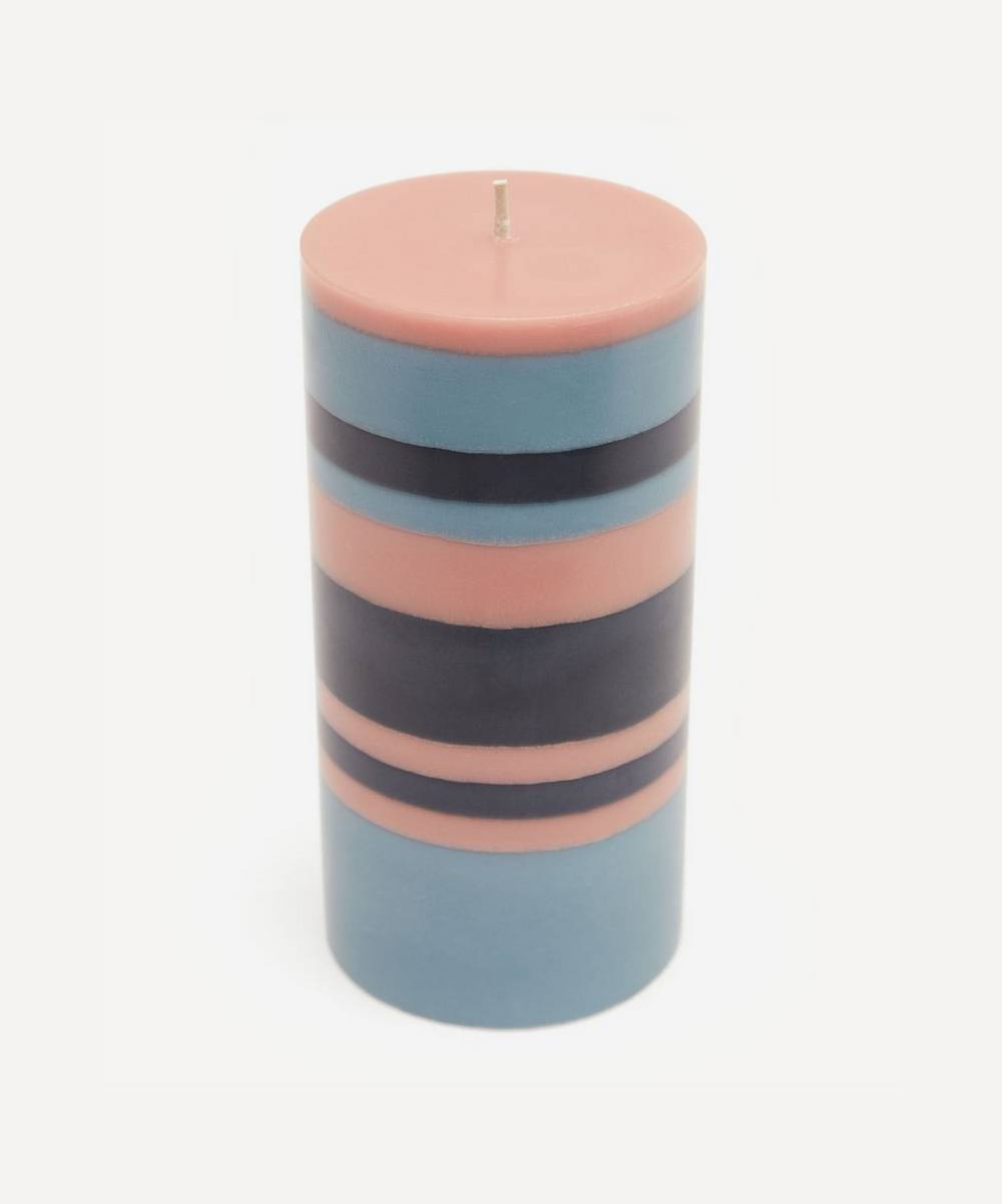 British Colour Standard - Striped Pillar Candle