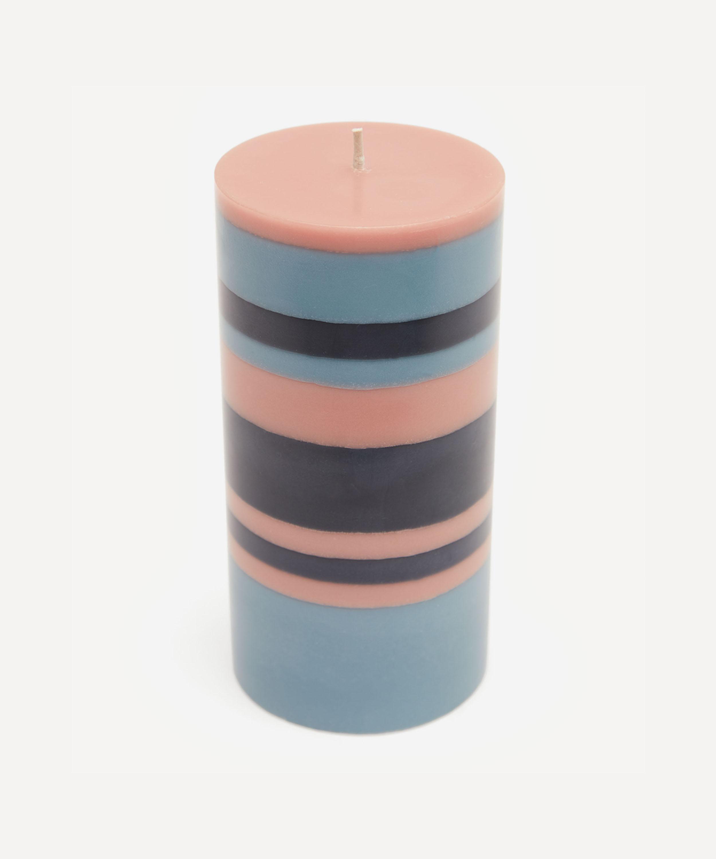 British Colour Standard - Striped Pillar Candle image number 0