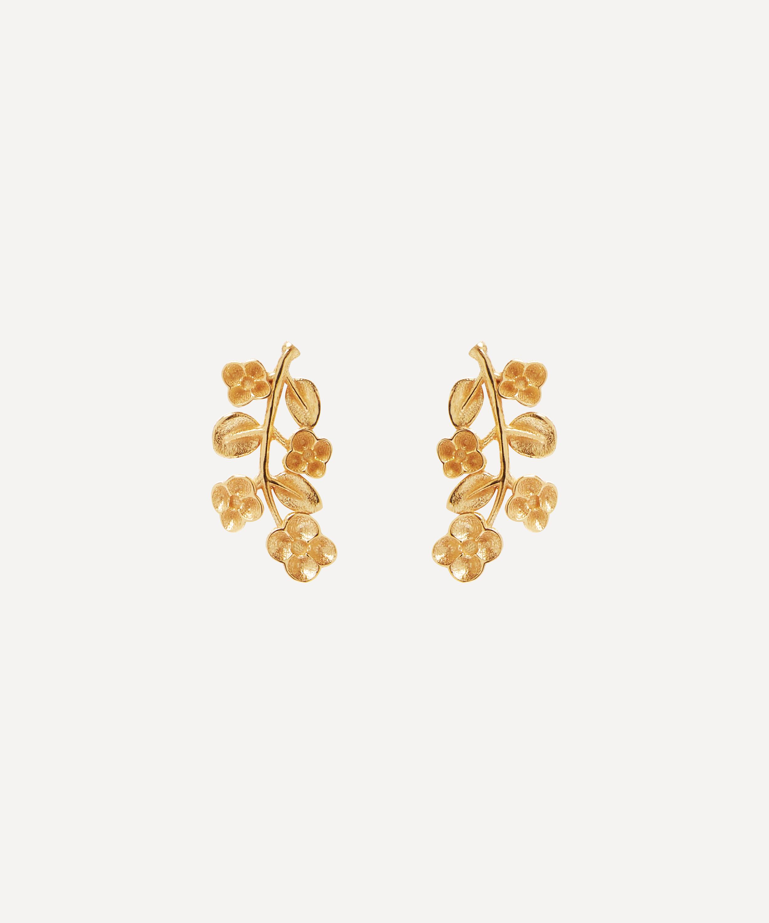 Liberty - 9ct Gold Blossom Stud Earrings image number 0