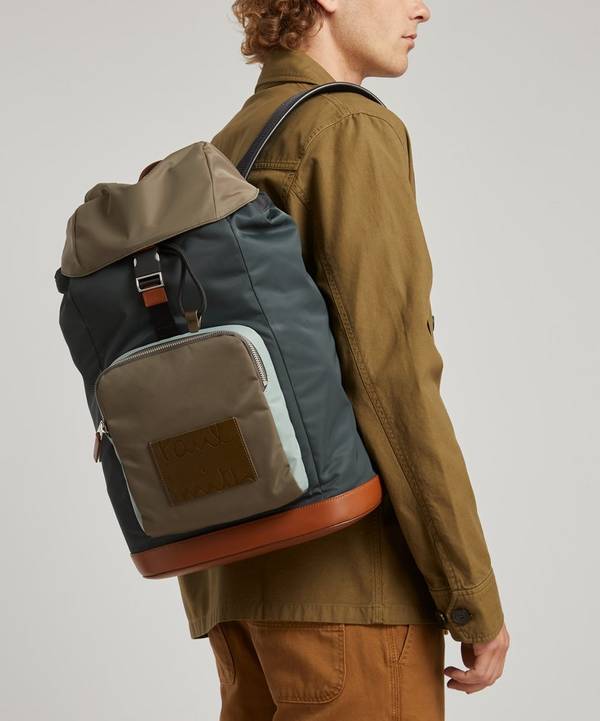 Colour Block Nylon Backpack | Liberty