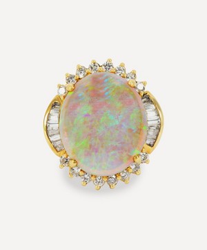 Kojis - Gold Opal and Diamond Cocktail Ring image number 0