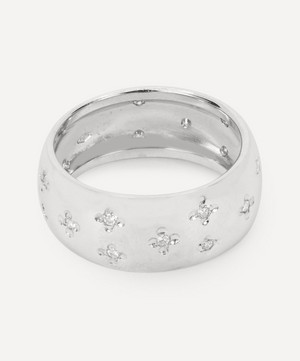 Kojis - White Gold Diamond Band Ring image number 1