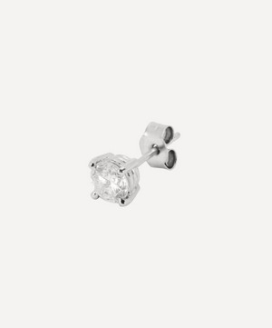 Kojis - Platinum Single Diamond Stud Earring image number 1