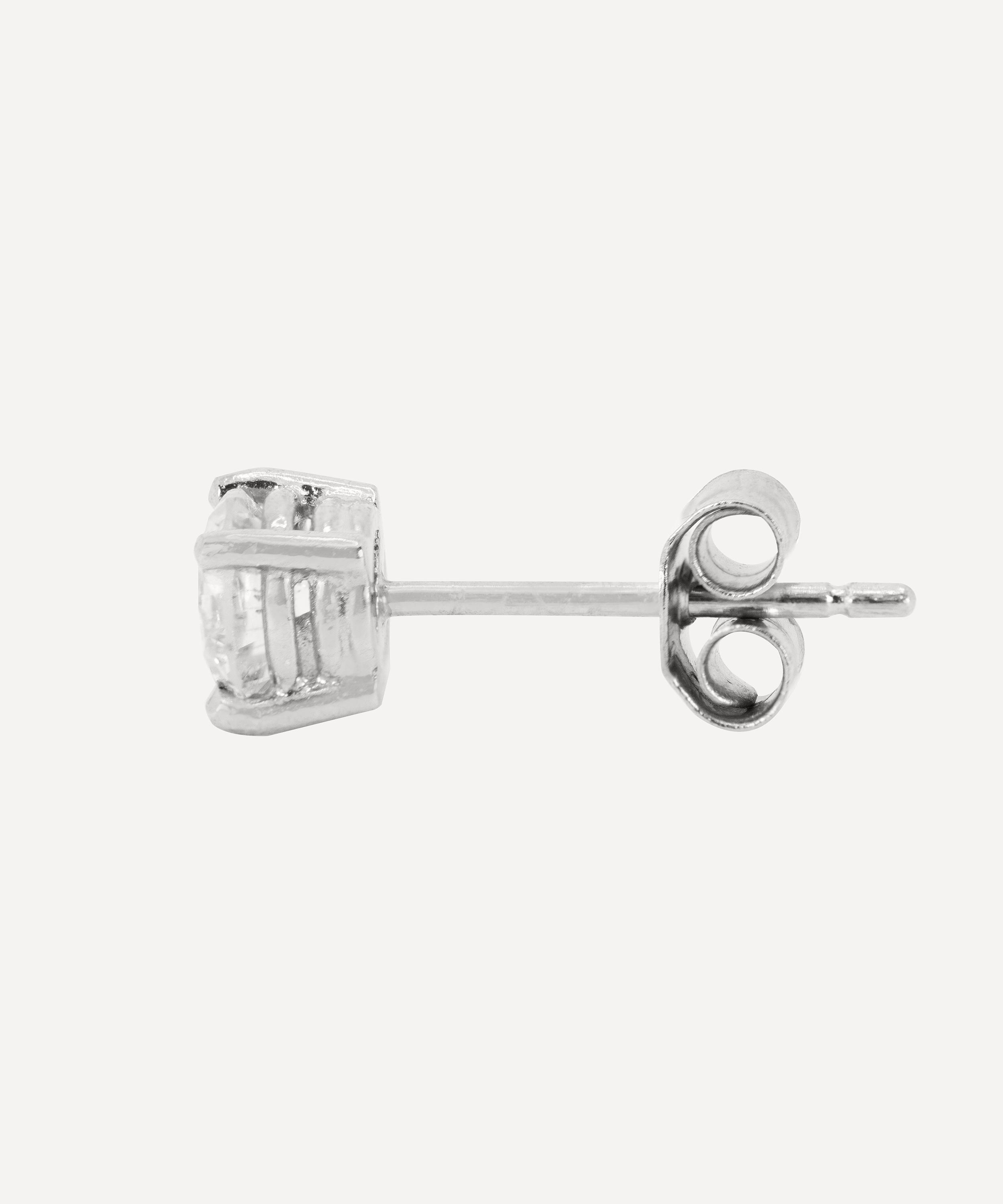 Kojis - Platinum Single Diamond Stud Earring image number 2