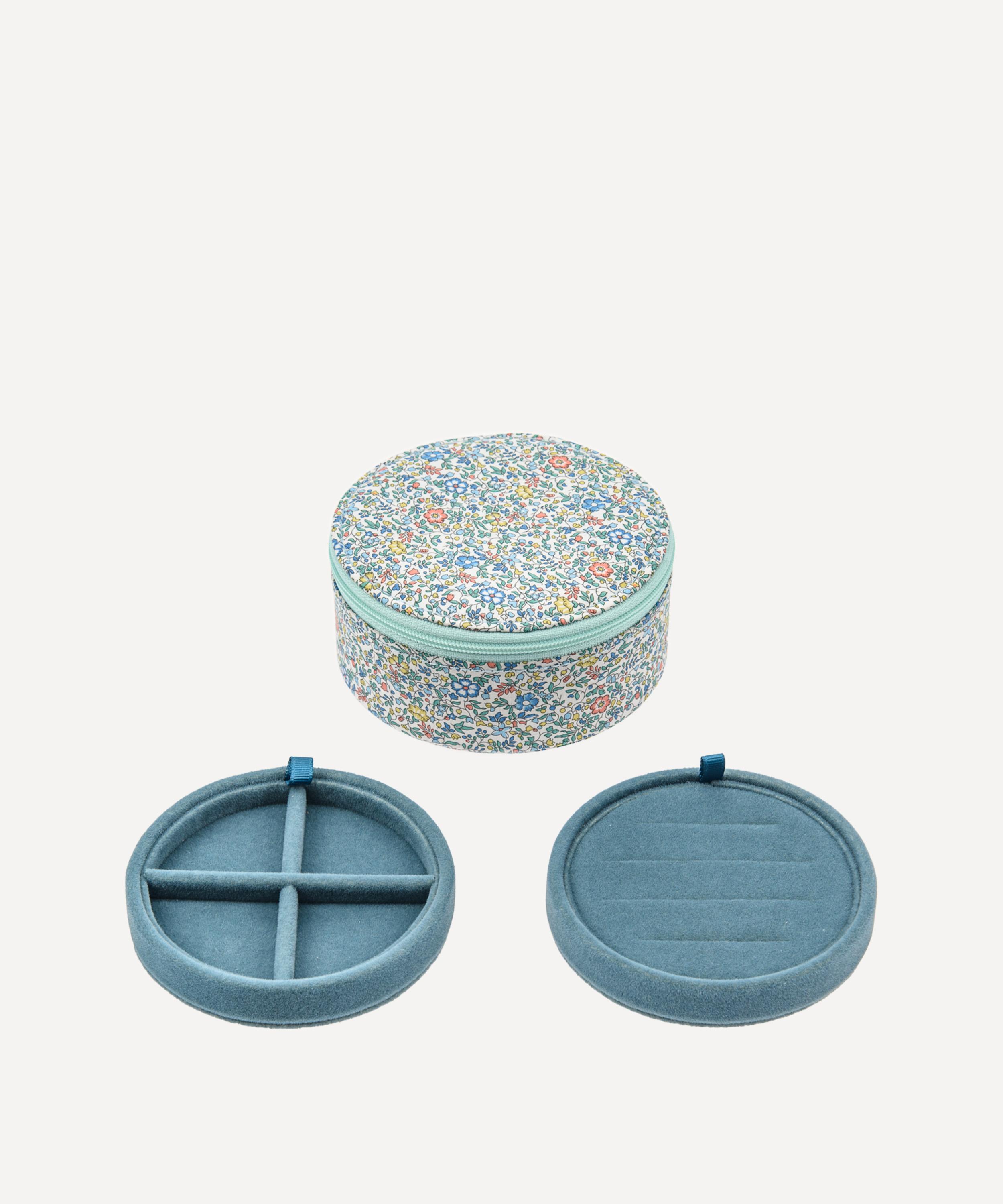 Bon Dep - Katie and Millie Liberty Print Round Jewellery Box image number 0