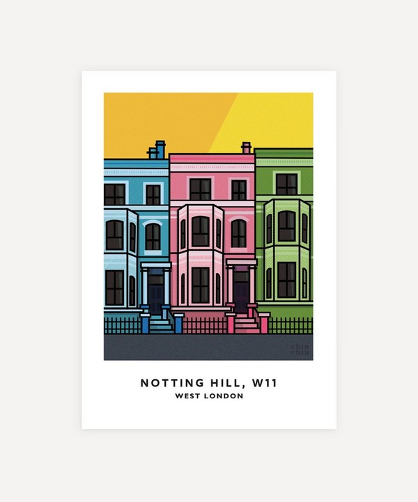 Chin Chin Prints - Notting Hill Unframed Print image number null