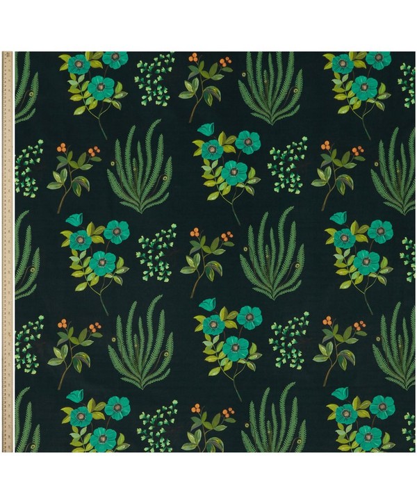 Liberty Interiors - Botanical Flora Wellington Velvet in Jade image number 1