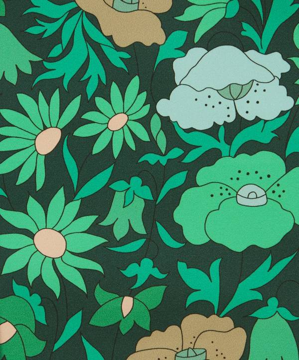 Liberty Interiors - Poppy Meadowfield Cotton Sateen in Jade