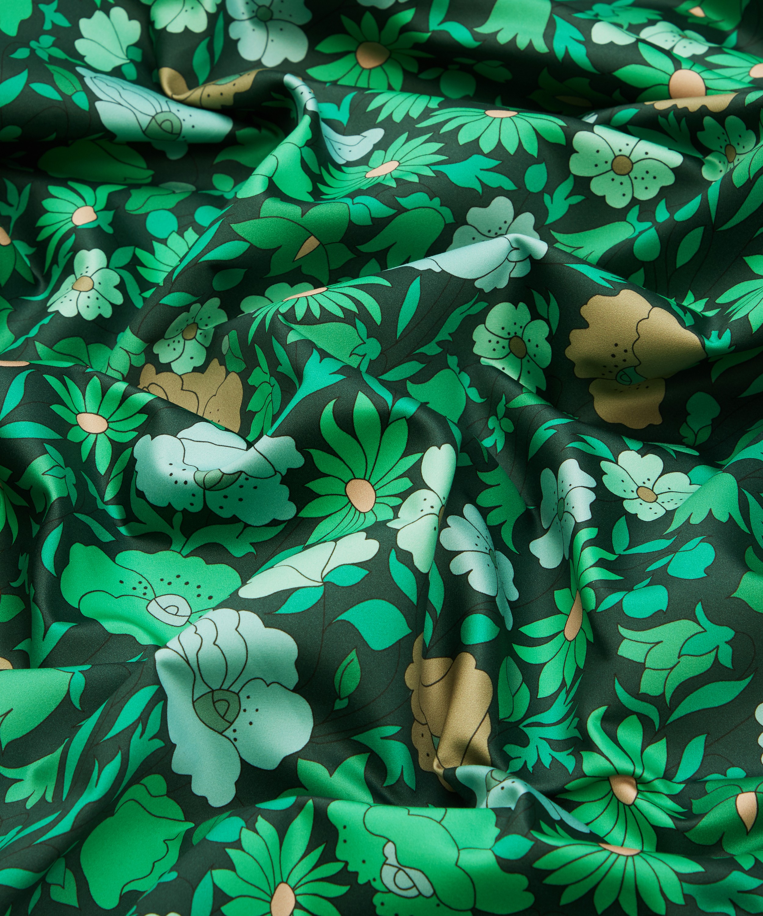 Liberty Interiors - Poppy Meadowfield Cotton Sateen in Jade image number 4