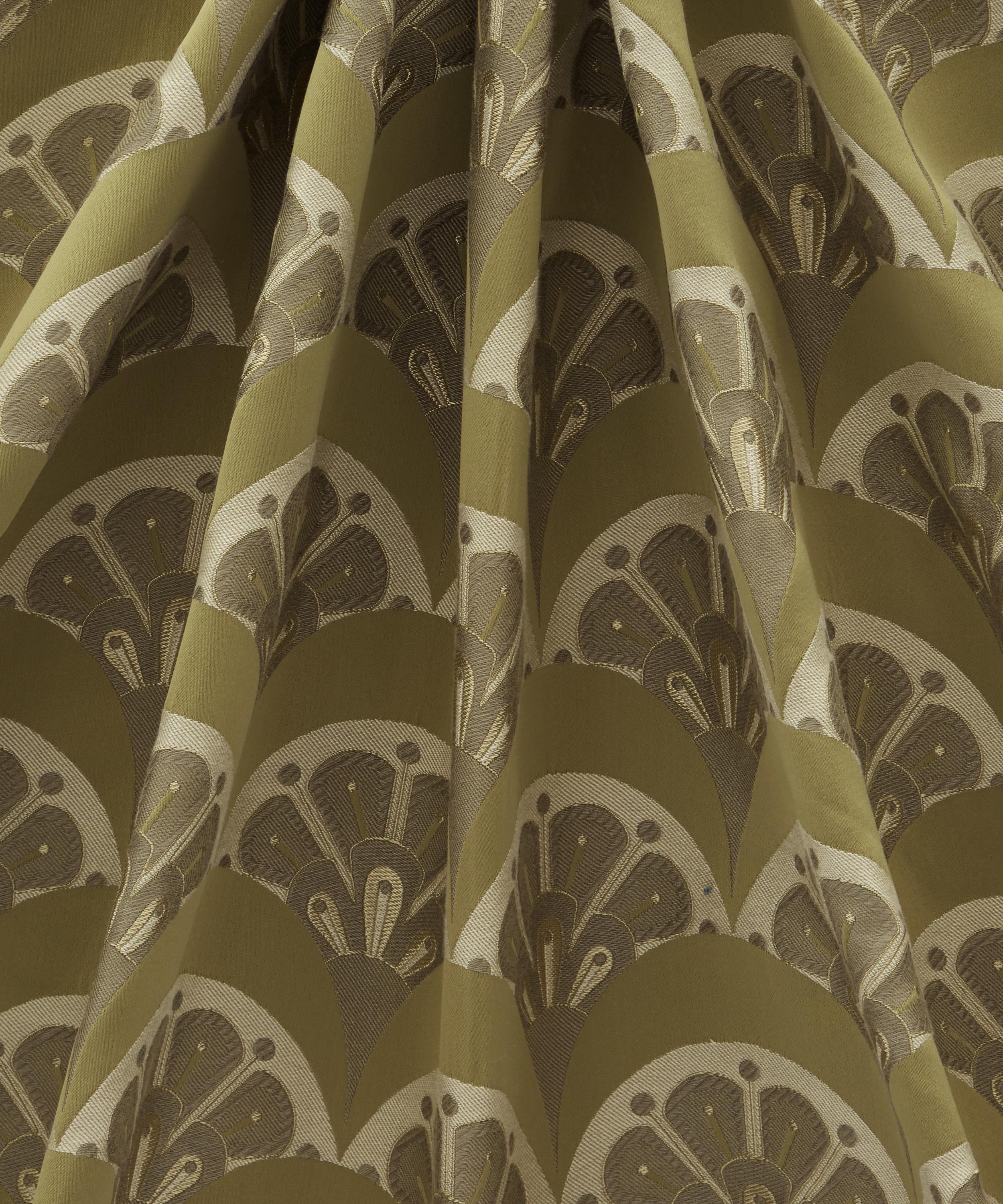 Liberty Interiors - Deco Scallop Multi Jacquard in Lichen image number 3