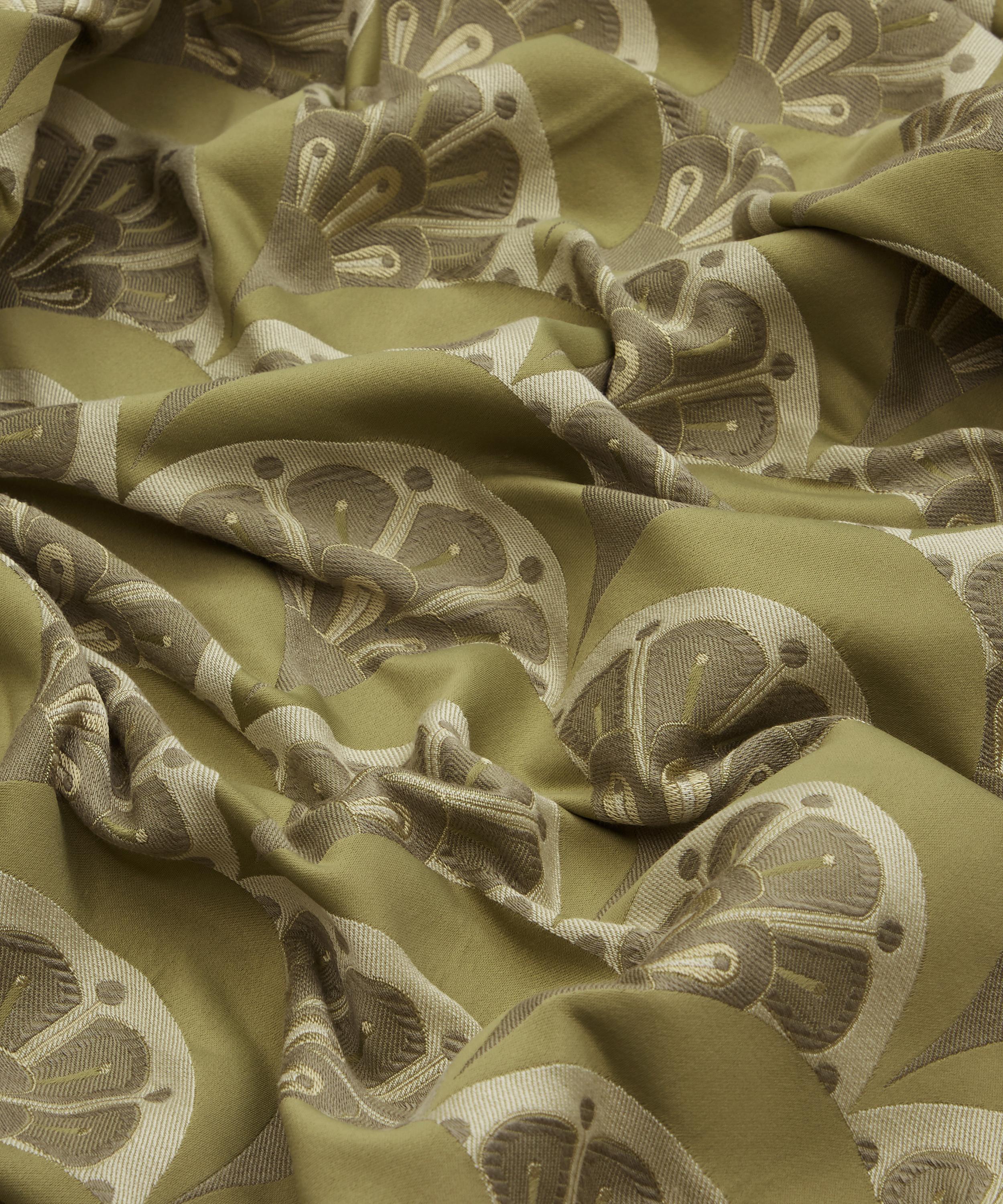 Liberty Interiors - Deco Scallop Multi Jacquard in Lichen image number 4