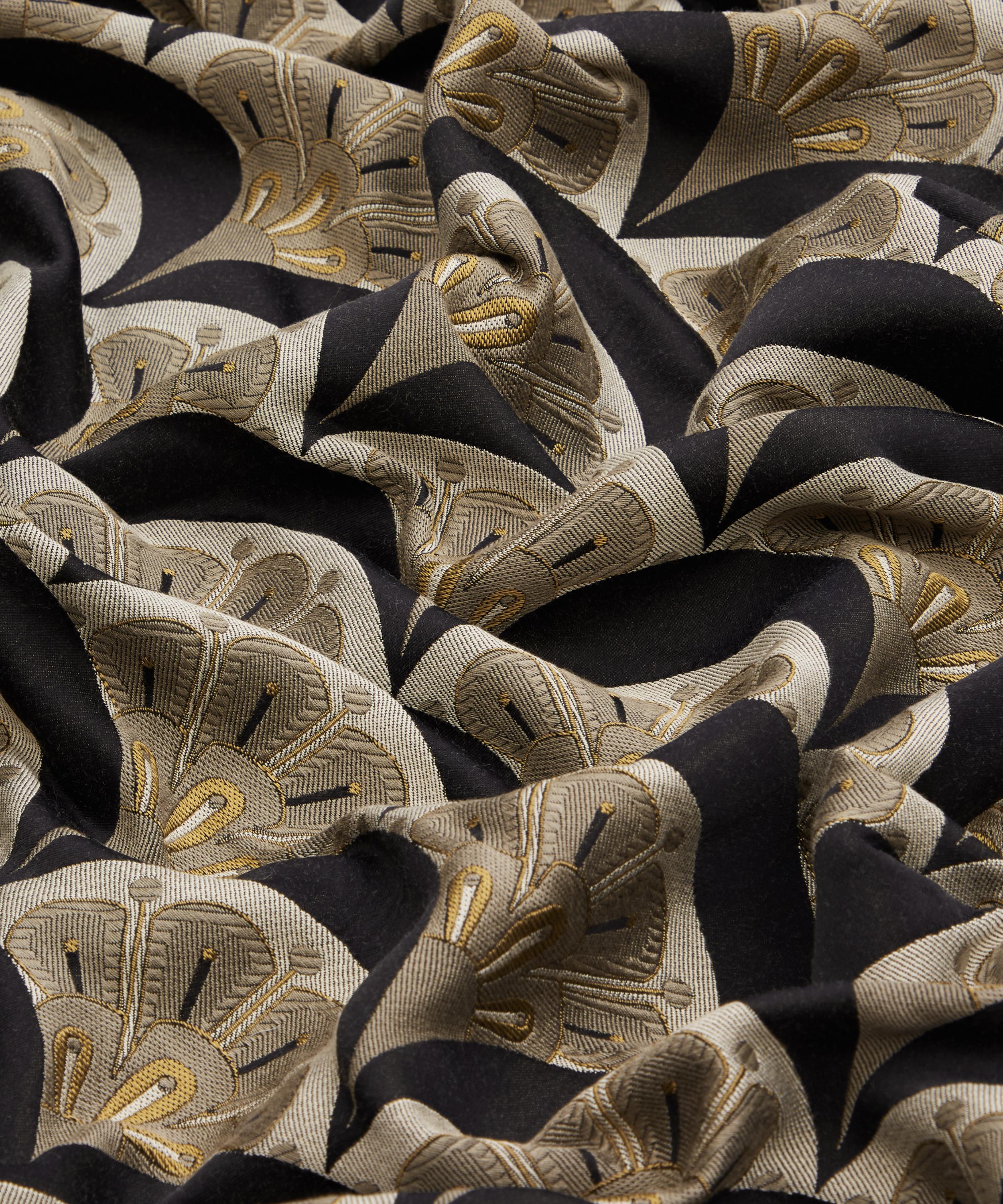 Liberty Interiors Deco Scallop Multi Jacquard in Pewter Dark | Liberty