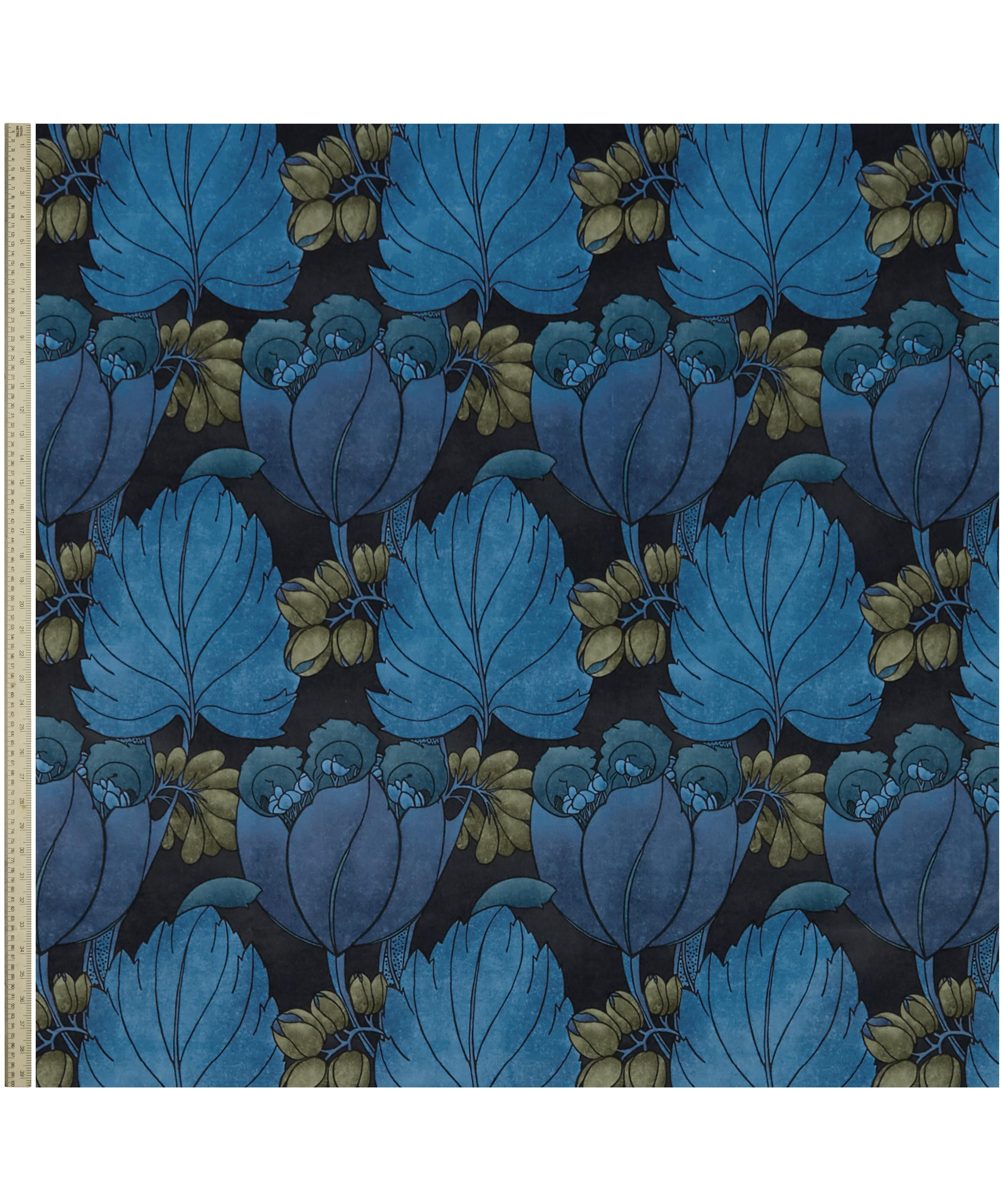 Liberty Interiors Regency Tulip Wellington Velvet in Lapis | Liberty