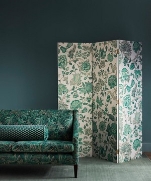 Liberty Interiors - Ottoman Spot Cut Velvet in Jade image number 1