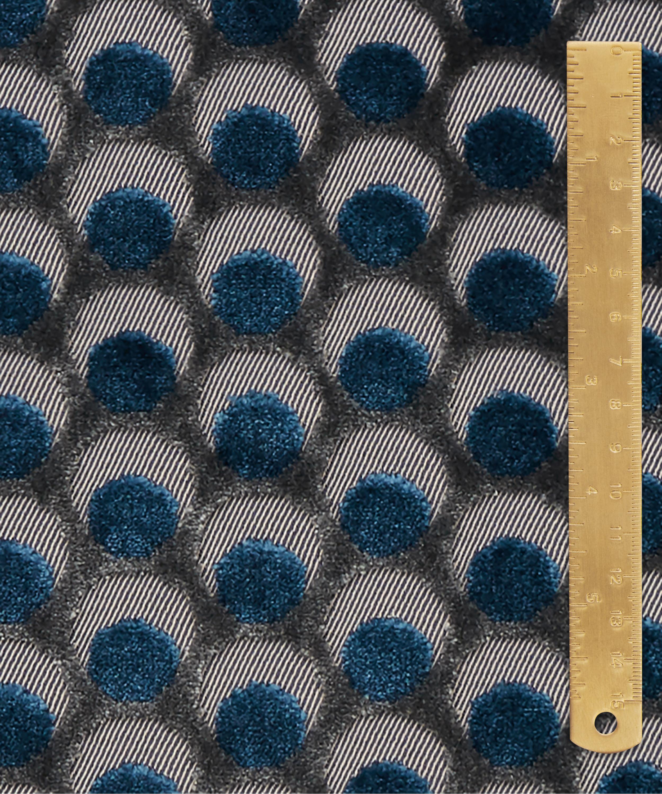 Liberty Interiors - Ottoman Spot Cut Velvet in Lapis image number 4