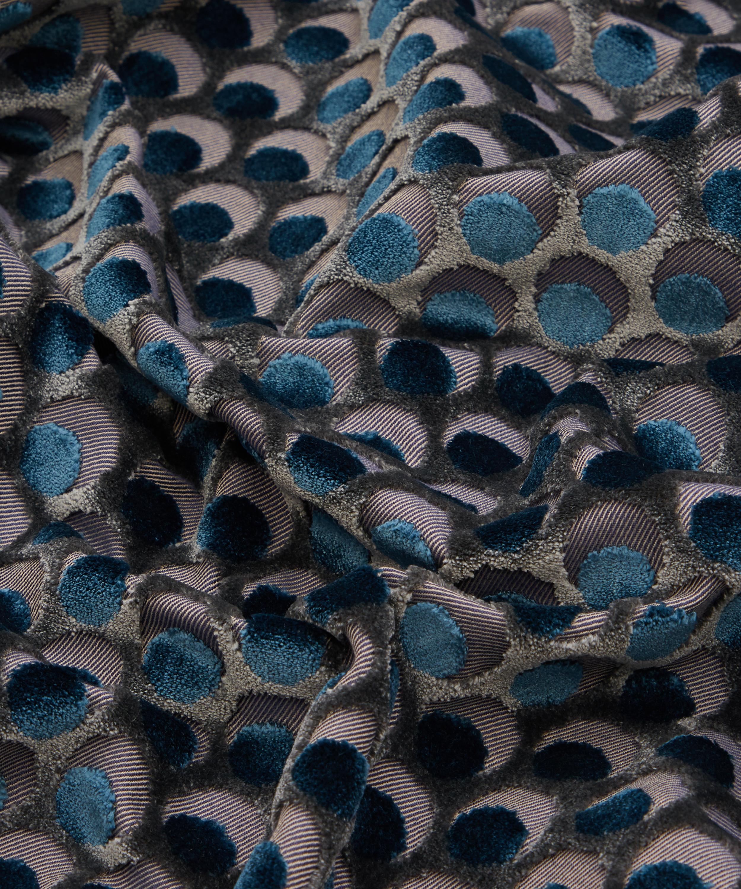 Liberty Interiors - Ottoman Spot Cut Velvet in Lapis image number 4