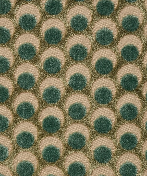 Liberty Interiors - Ottoman Spot Cut Velvet in Lichen image number null