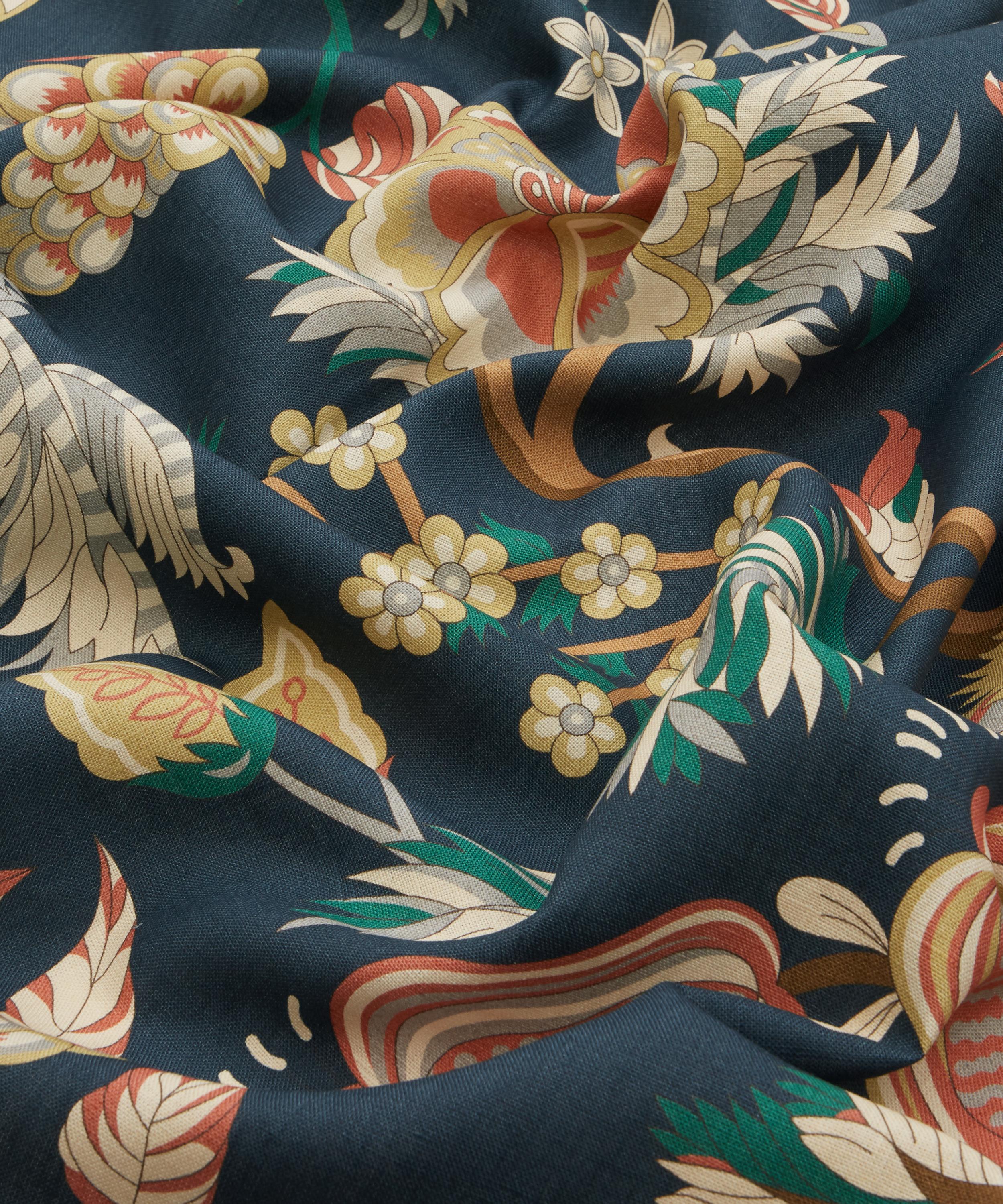 Liberty Interiors - Palampore Trail Landsdowne Linen in Pewter Blue image number 4