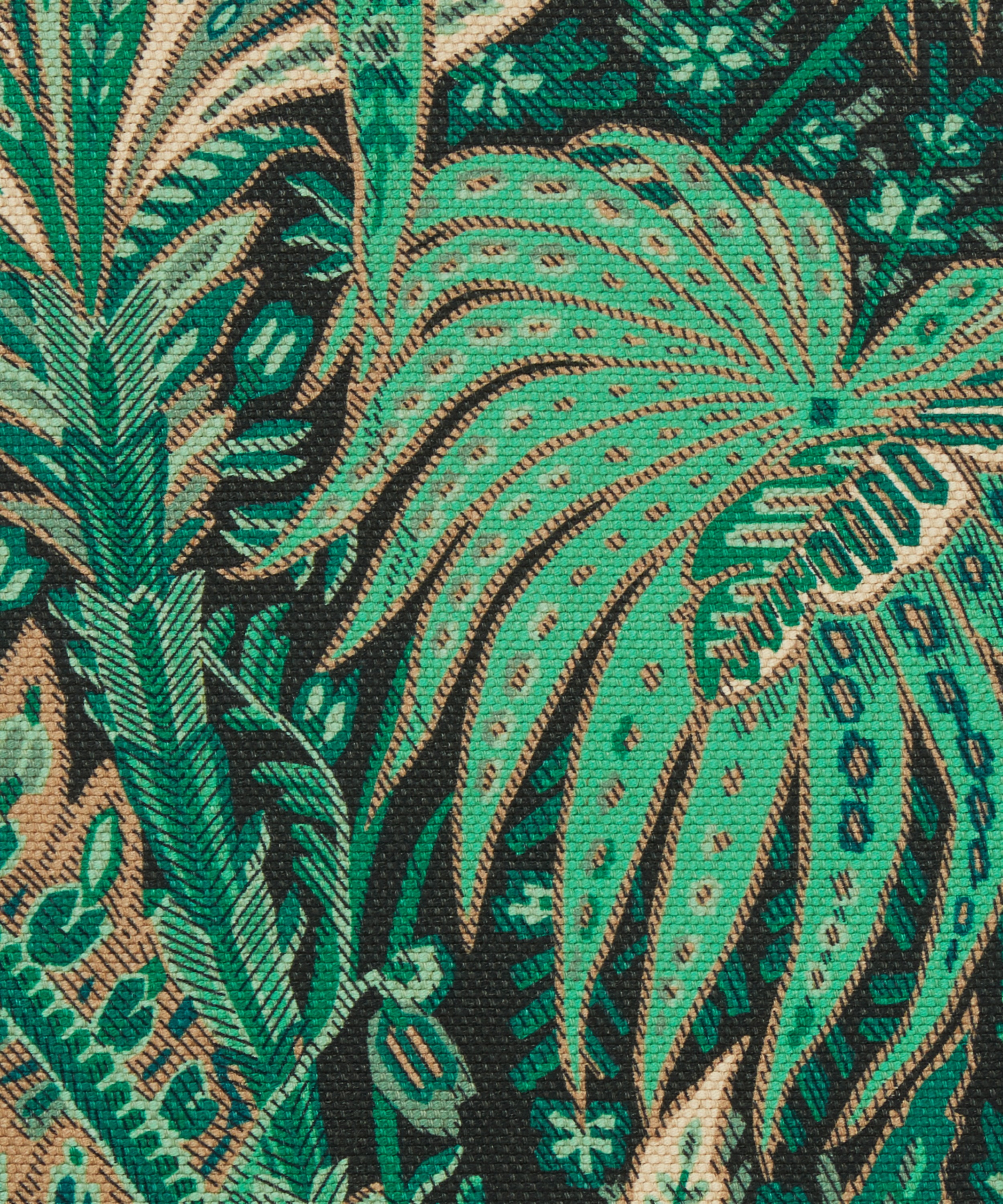 Liberty Interiors - Persian Voyage Amersham Linen-Blend in Jade