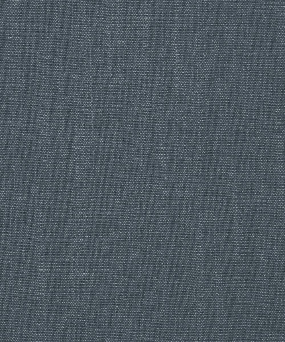 Liberty Interiors - Plain Lustre Linen in Pewter Blue