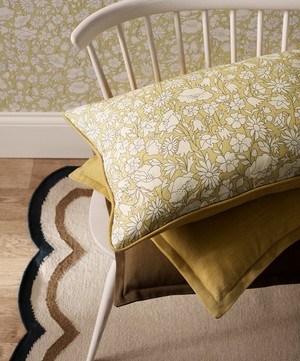 Liberty Interiors - Plain Lustre Linen in Fennel image number 6