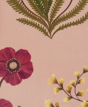 Liberty Interiors - Fabric Swatch - Botanical Flora Wellington Velvet in Lacquer image number 1