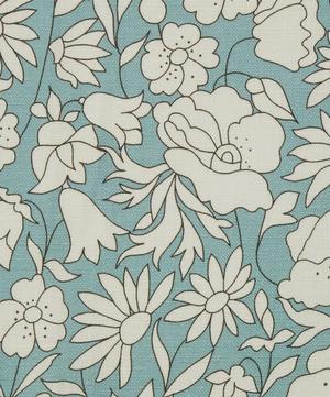 Liberty Interiors - Fabric Swatch - Poppy Meadow Landsdowne Linen in Lichen image number 1