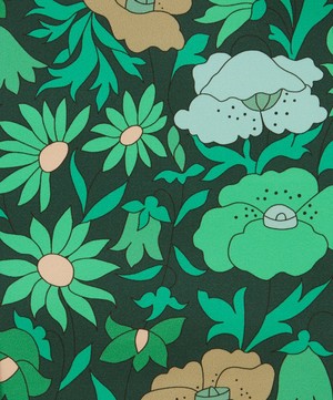 Liberty Interiors - Fabric Swatch - Poppy Meadowfield Cotton Sateen in Jade image number 1