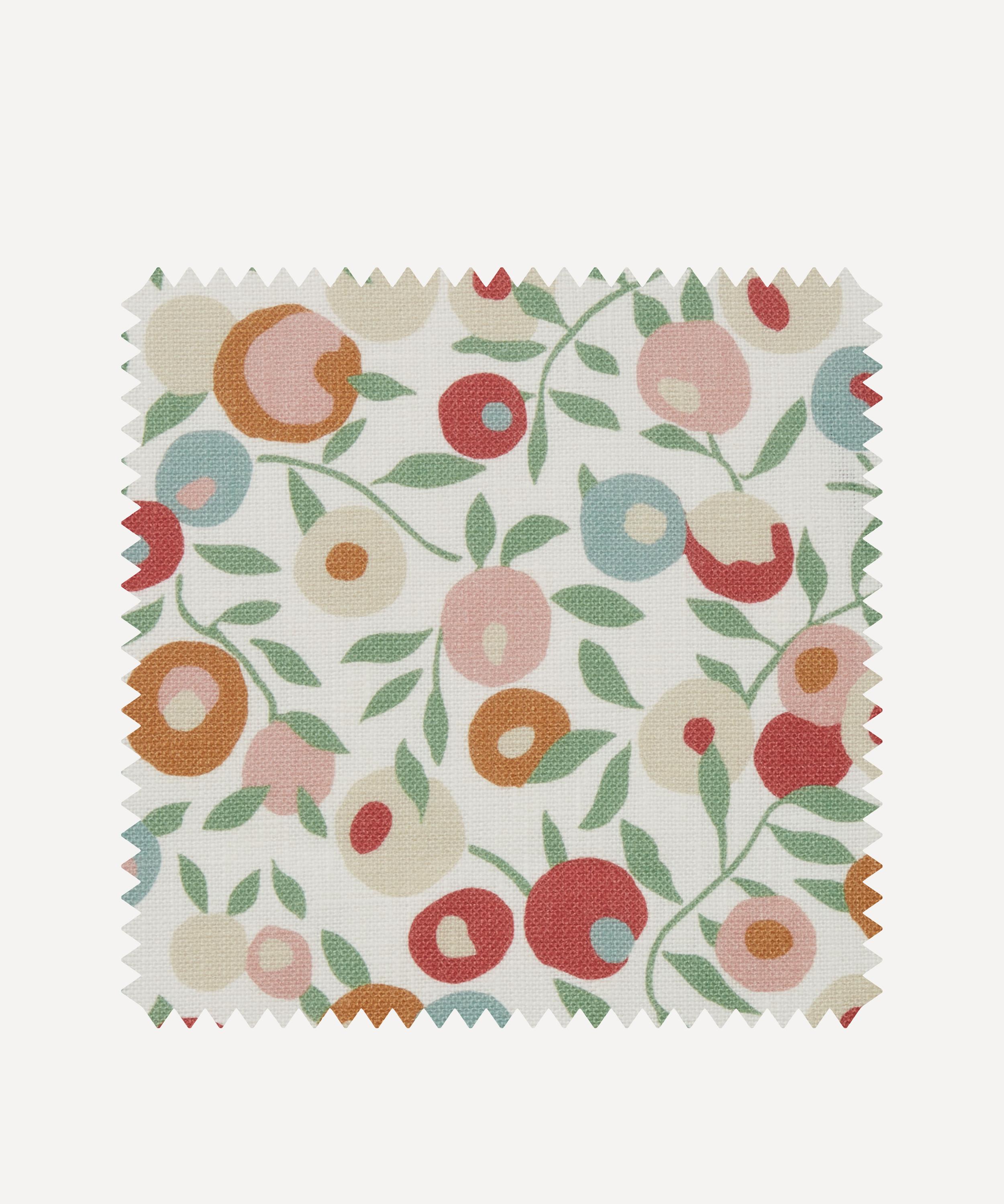 Liberty Interiors - Fabric Swatch - Wiltshire Blossom Landsdowne Linen in Lichen image number 0