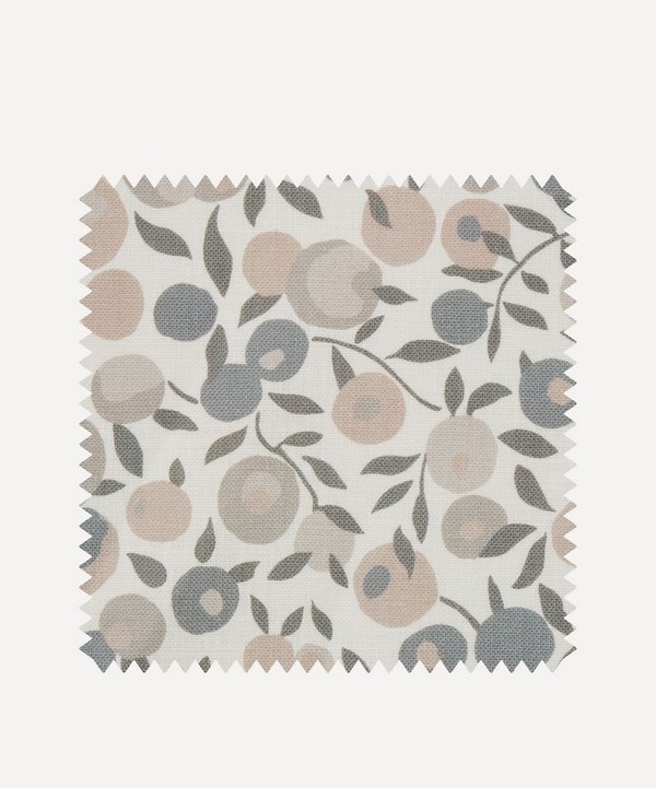 Liberty Interiors - Fabric Swatch - Wiltshire Blossom Landsdowne Linen in Pewter image number null