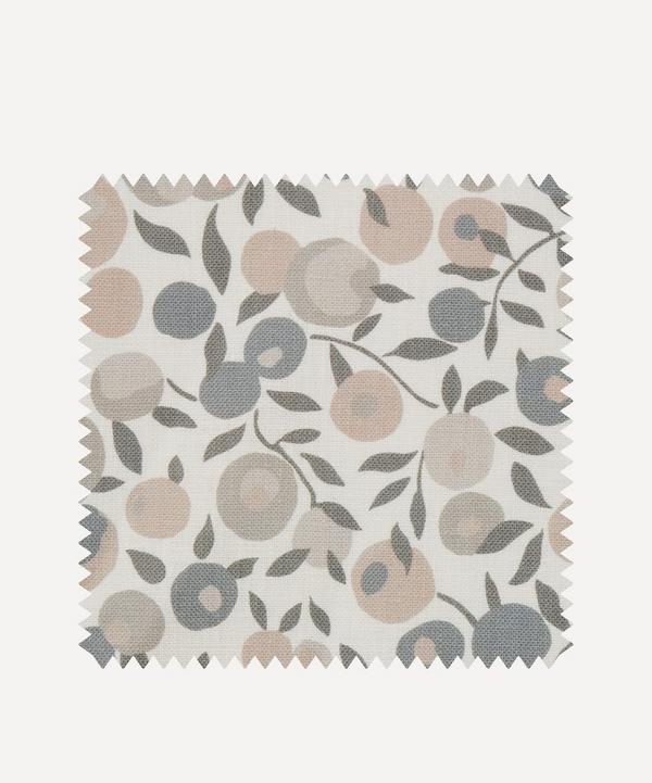 Liberty Interiors - Fabric Swatch - Wiltshire Blossom Landsdowne Linen in Pewter image number null