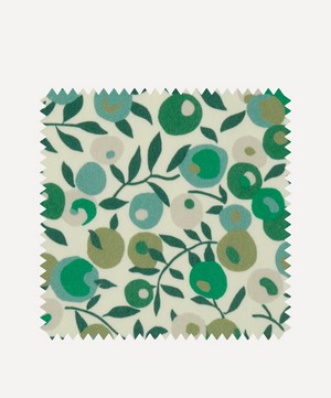 Liberty Interiors - Fabric Swatch - Wiltshire Blossom Wellington Velvet in Jade image number 0