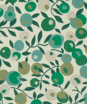 Liberty Interiors - Fabric Swatch - Wiltshire Blossom Wellington Velvet in Jade image number 1
