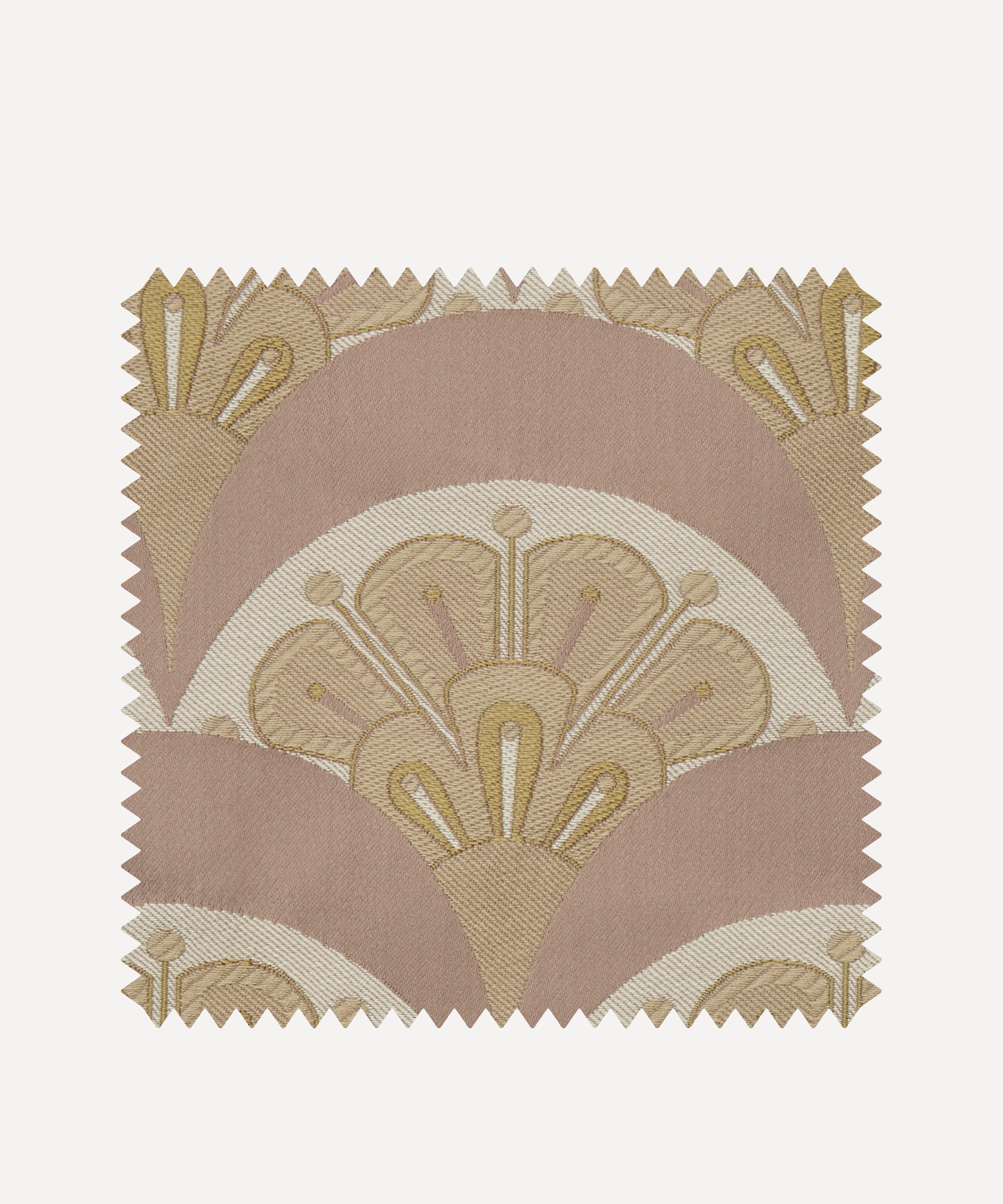 Liberty Interiors - Fabric Swatch - Deco Scallop Multi Jacquard in Lacquer image number 0