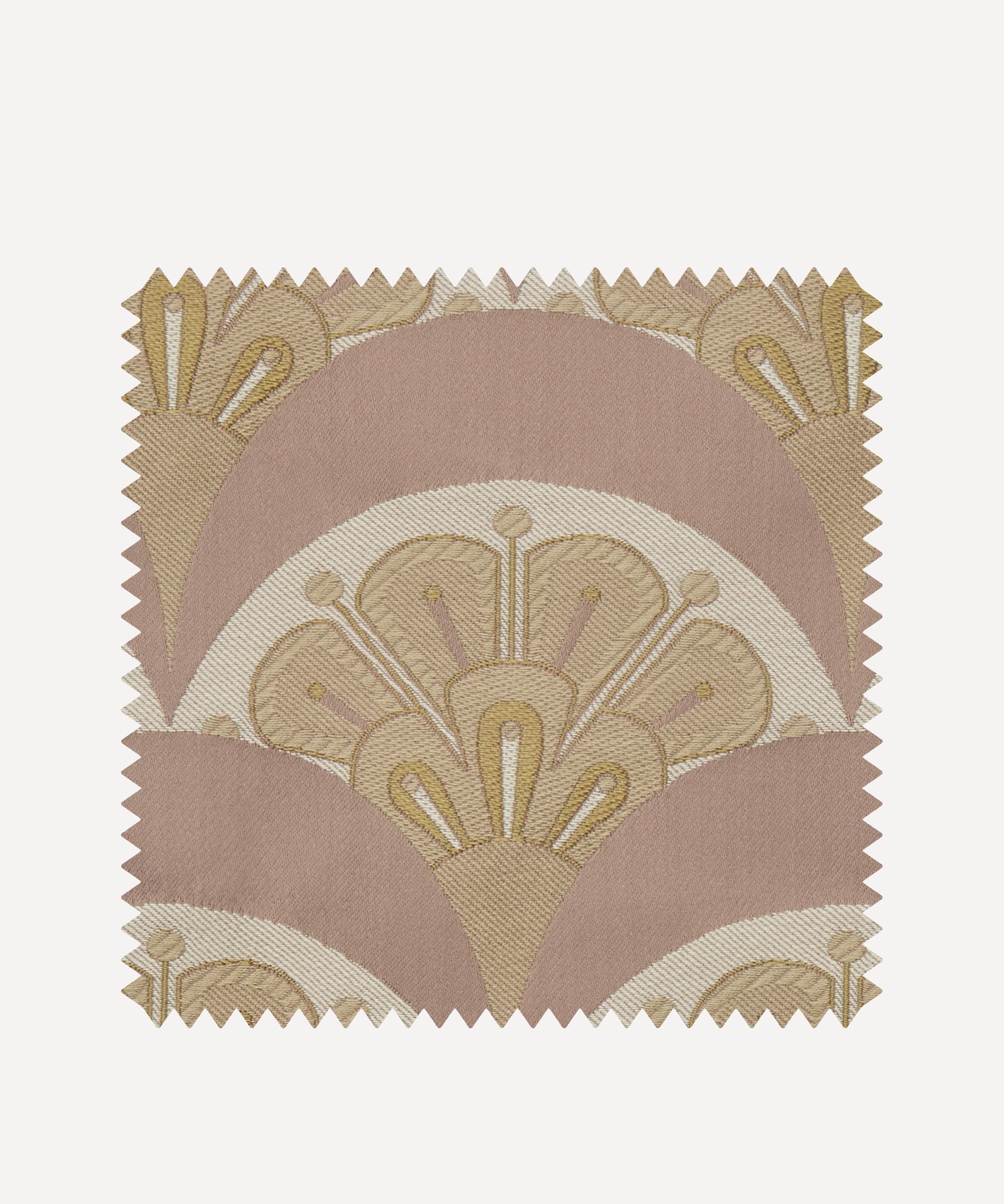 Liberty Interiors - Fabric Swatch - Deco Scallop Multi Jacquard in Lacquer image number 0