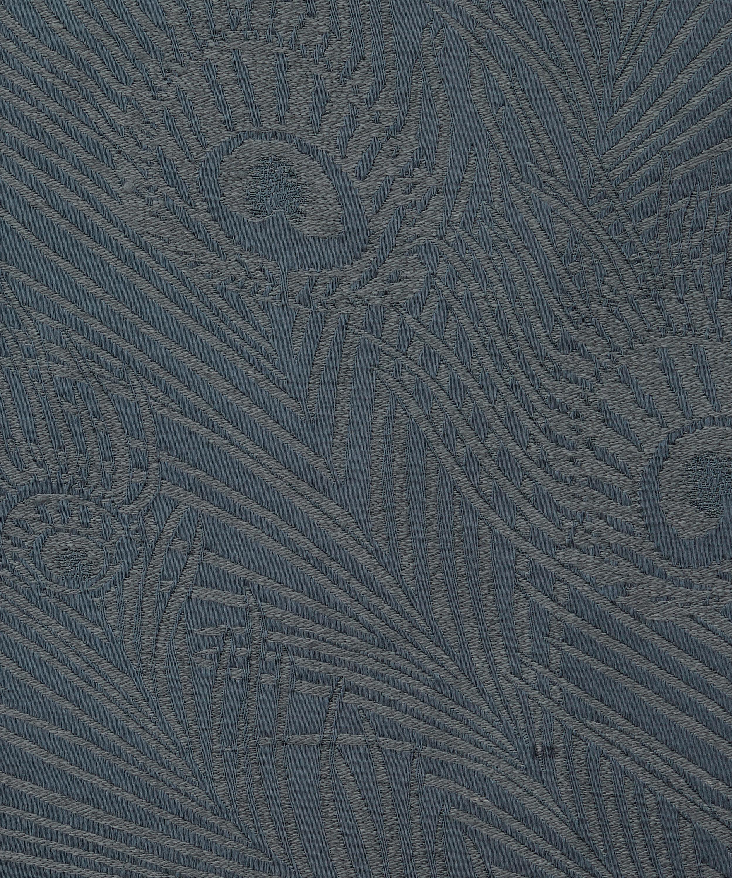 Liberty Interiors - Fabric Swatch - Hera Plume Dyed Jacquard in Pewter Blue image number 1