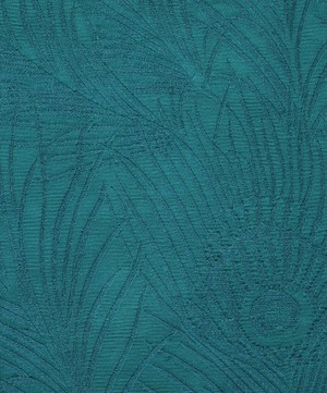 Liberty Interiors - Fabric Swatch - Hera Plume Dyed Jacquard in Scarab image number 1