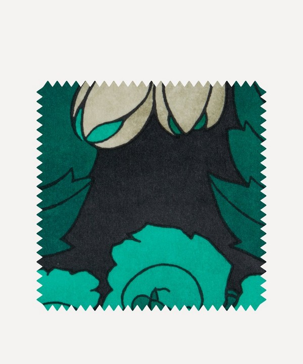 Liberty Interiors - Fabric Swatch - Regency Tulip Wellington Velvet in Jade image number null