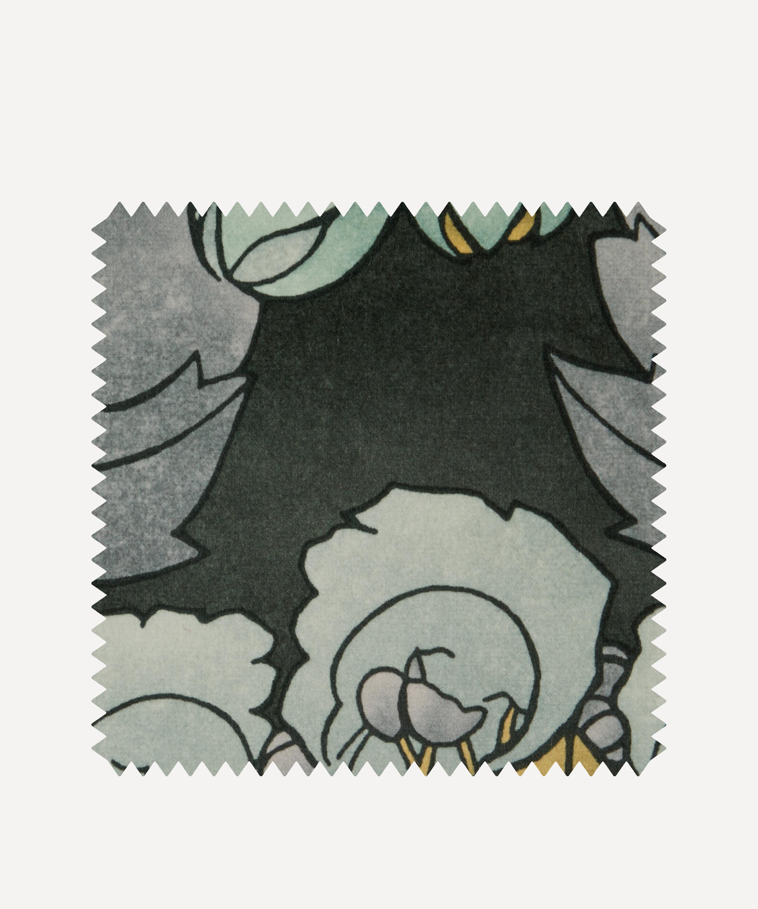 Liberty Interiors - Fabric Swatch - Regency Tulip Wellington Velvet in Pewter Dark image number 0