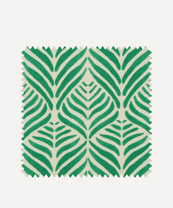 Liberty Interiors - Fabric Swatch - Quill Landsdowne Linen in Jade image number null