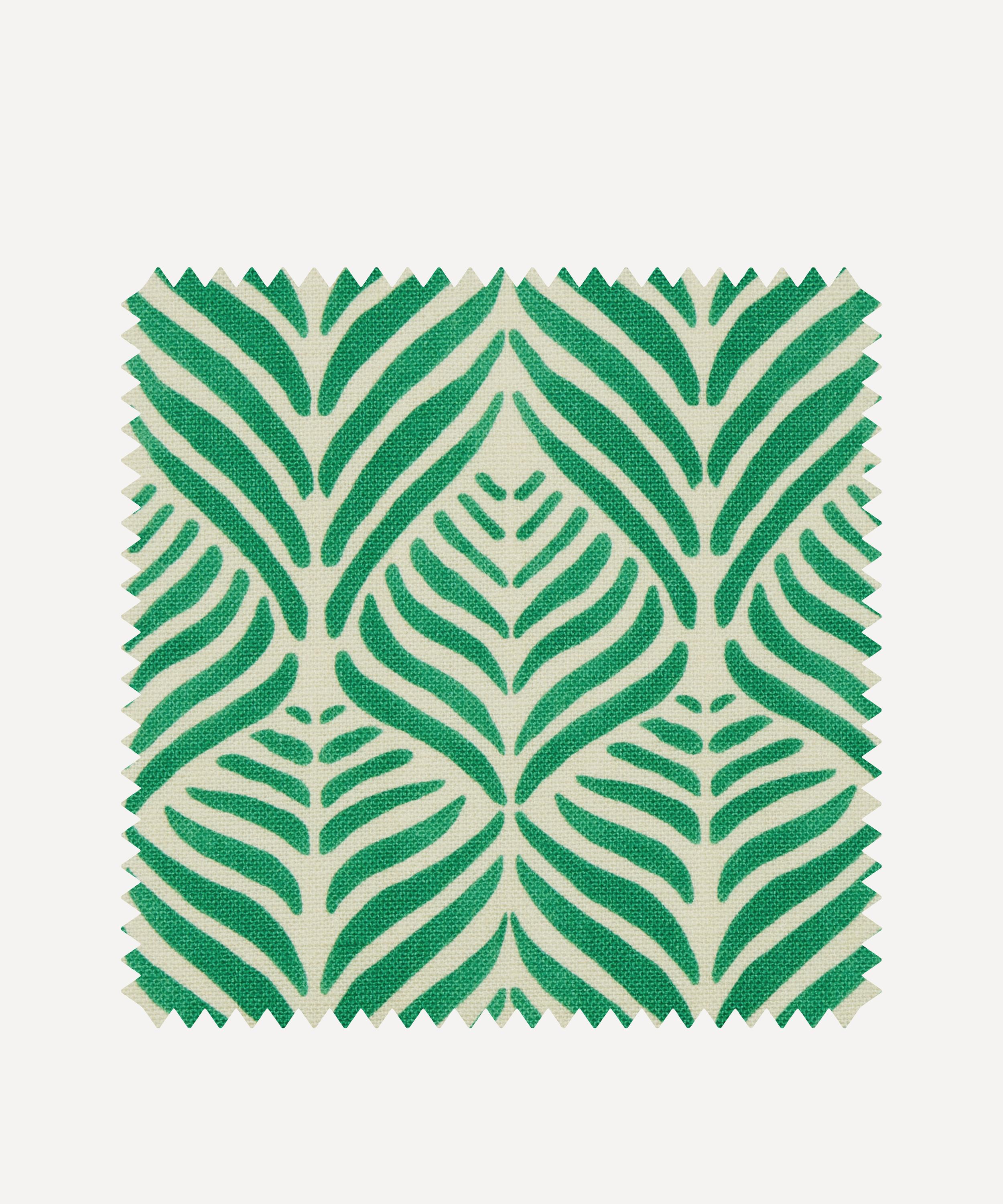 Liberty Interiors Fabric Swatch - Quill Landsdowne Linen in Jade | Liberty