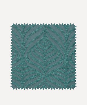 Liberty Interiors - Fabric Swatch - Quill Weave Yarn Jacquard in Salvia image number 0