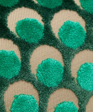 Liberty Interiors - Fabric Swatch - Ottoman Spot Cut Velvet in Jade image number 1