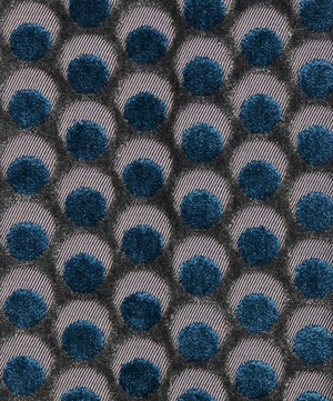 Liberty Interiors - Fabric Swatch - Ottoman Spot Cut Velvet in Lapis image number 1