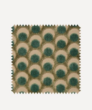 Liberty Interiors - Fabric Swatch - Ottoman Spot Cut Velvet in Lichen image number 0