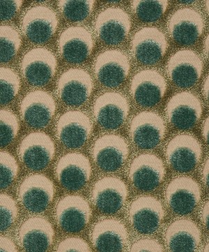 Liberty Interiors - Fabric Swatch - Ottoman Spot Cut Velvet in Lichen image number 1