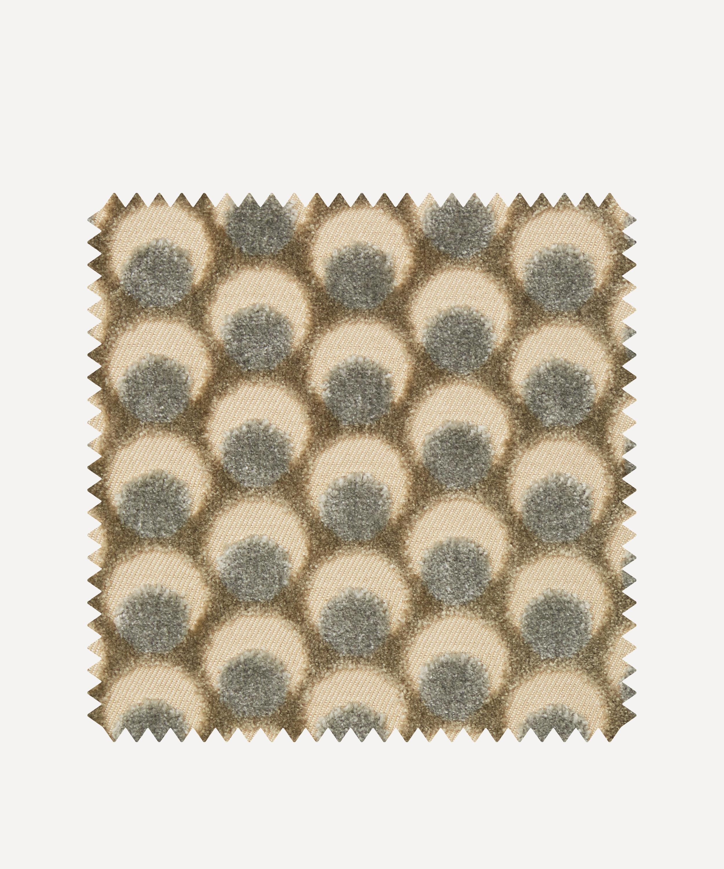 Liberty Interiors - Fabric Swatch - Ottoman Spot Cut Velvet in Pewter image number 0