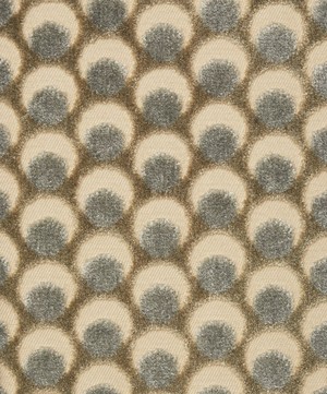 Liberty Interiors - Fabric Swatch - Ottoman Spot Cut Velvet in Pewter image number 1
